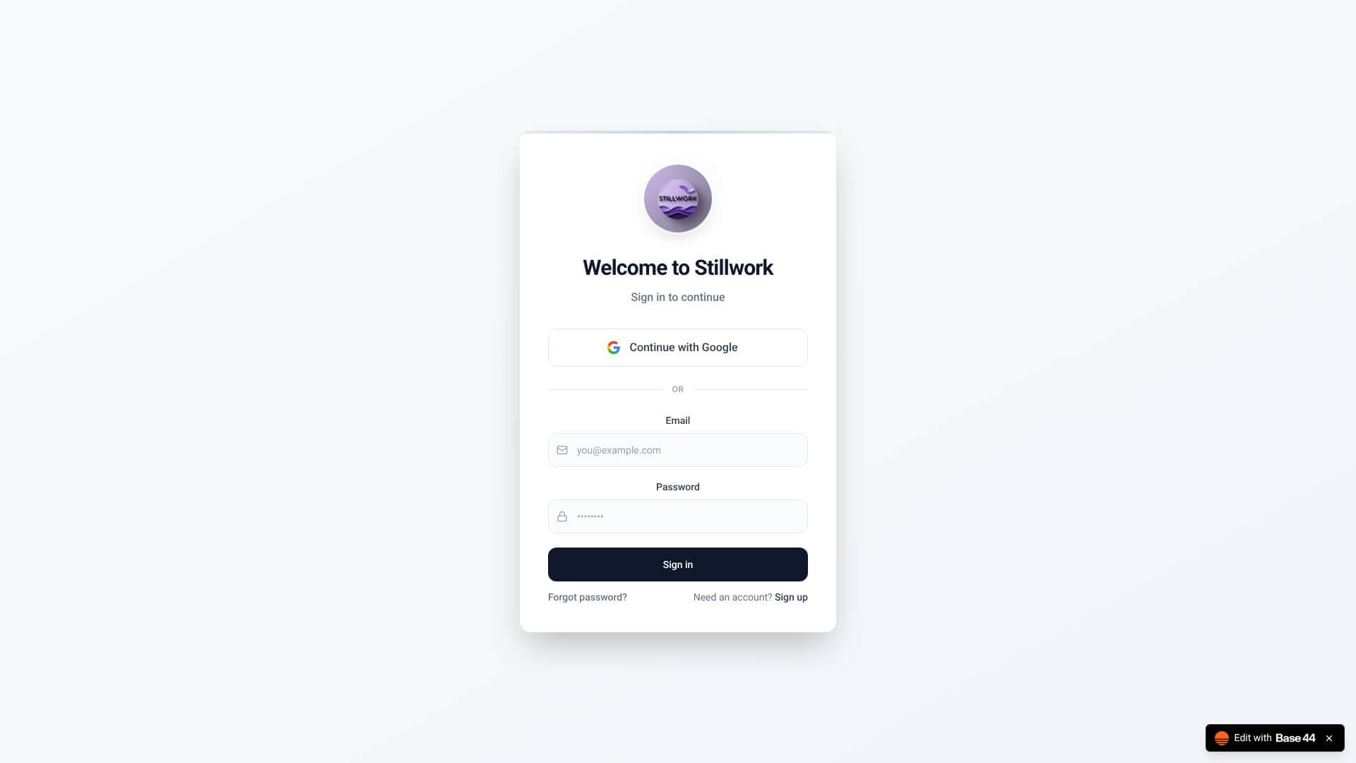 Stillwork screenshot