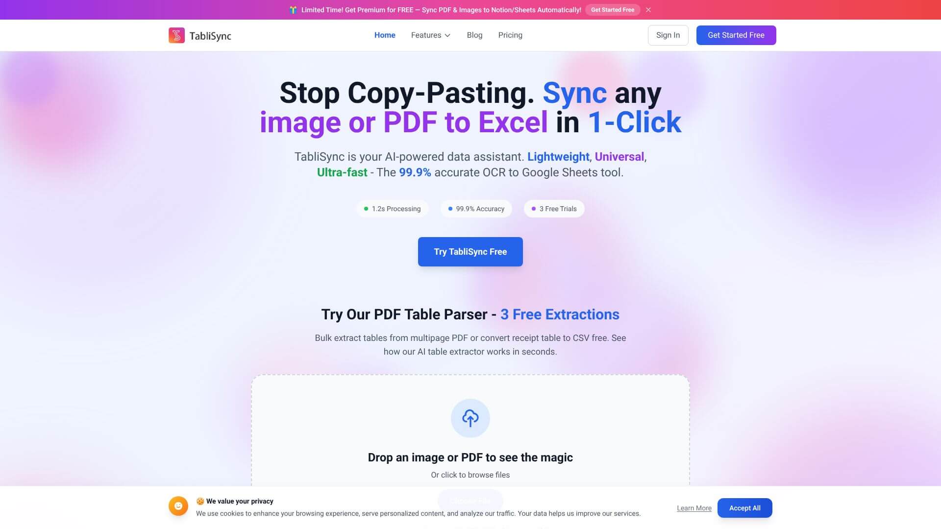 Stop Typing! PDF to Excel via AI screenshot