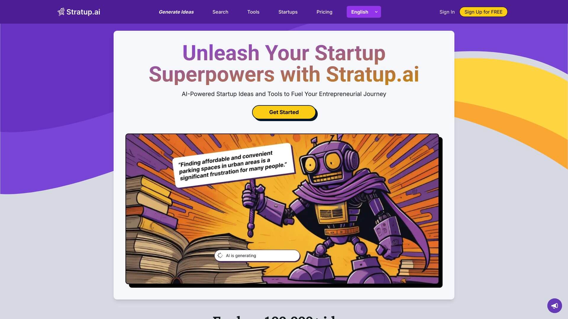 Stratup.ai screenshot