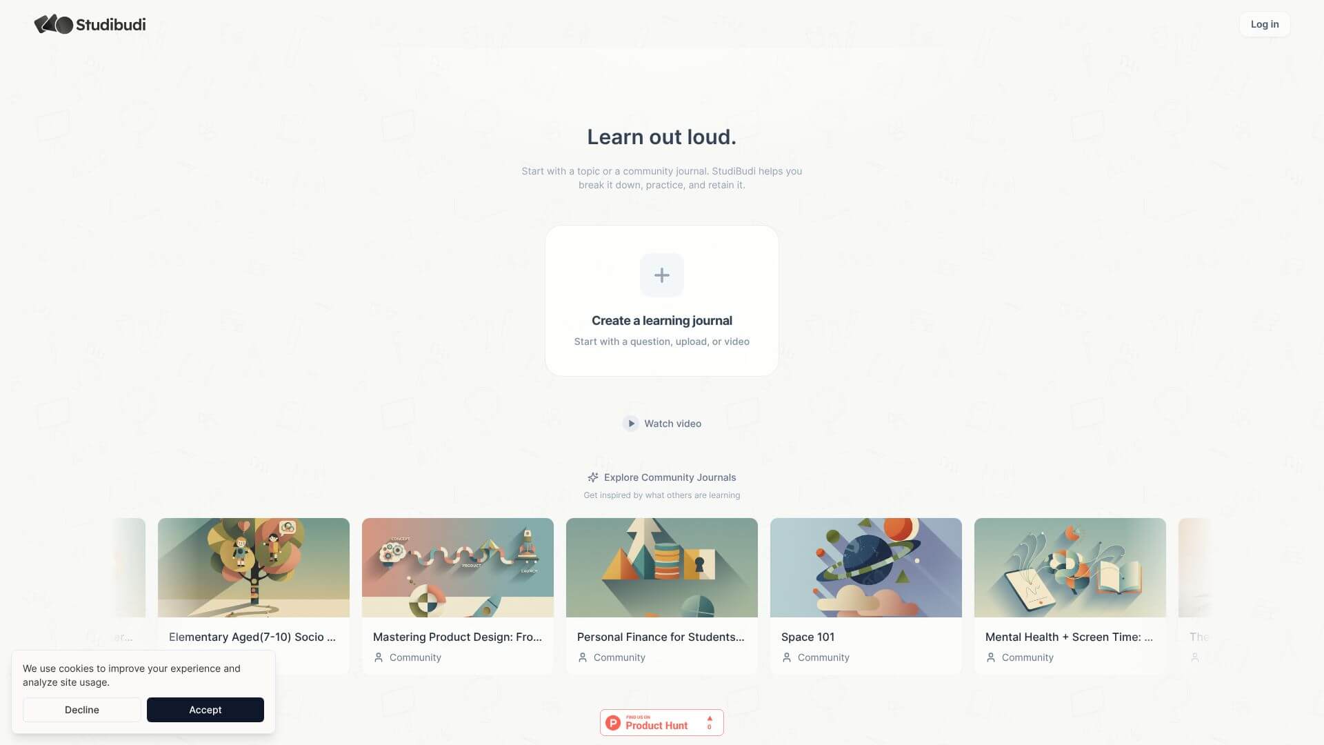 Studibudi screenshot