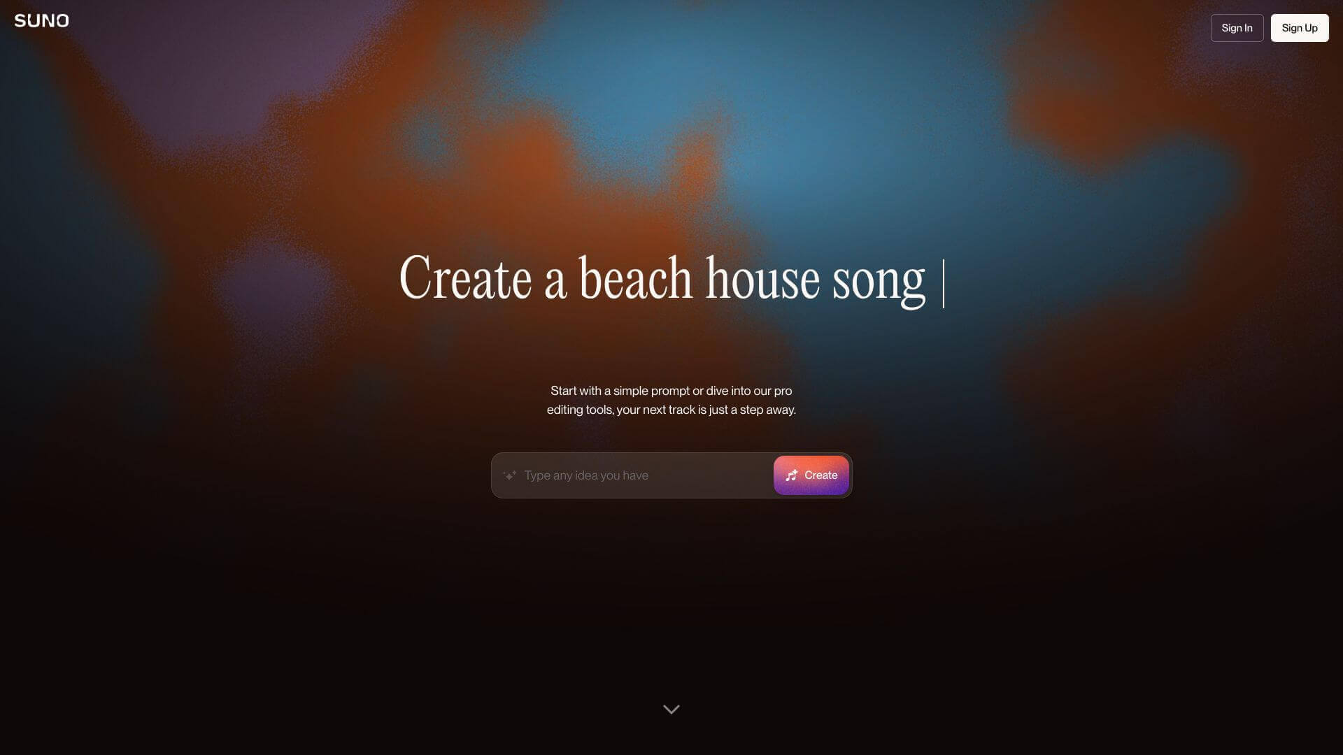 Suno AI screenshot