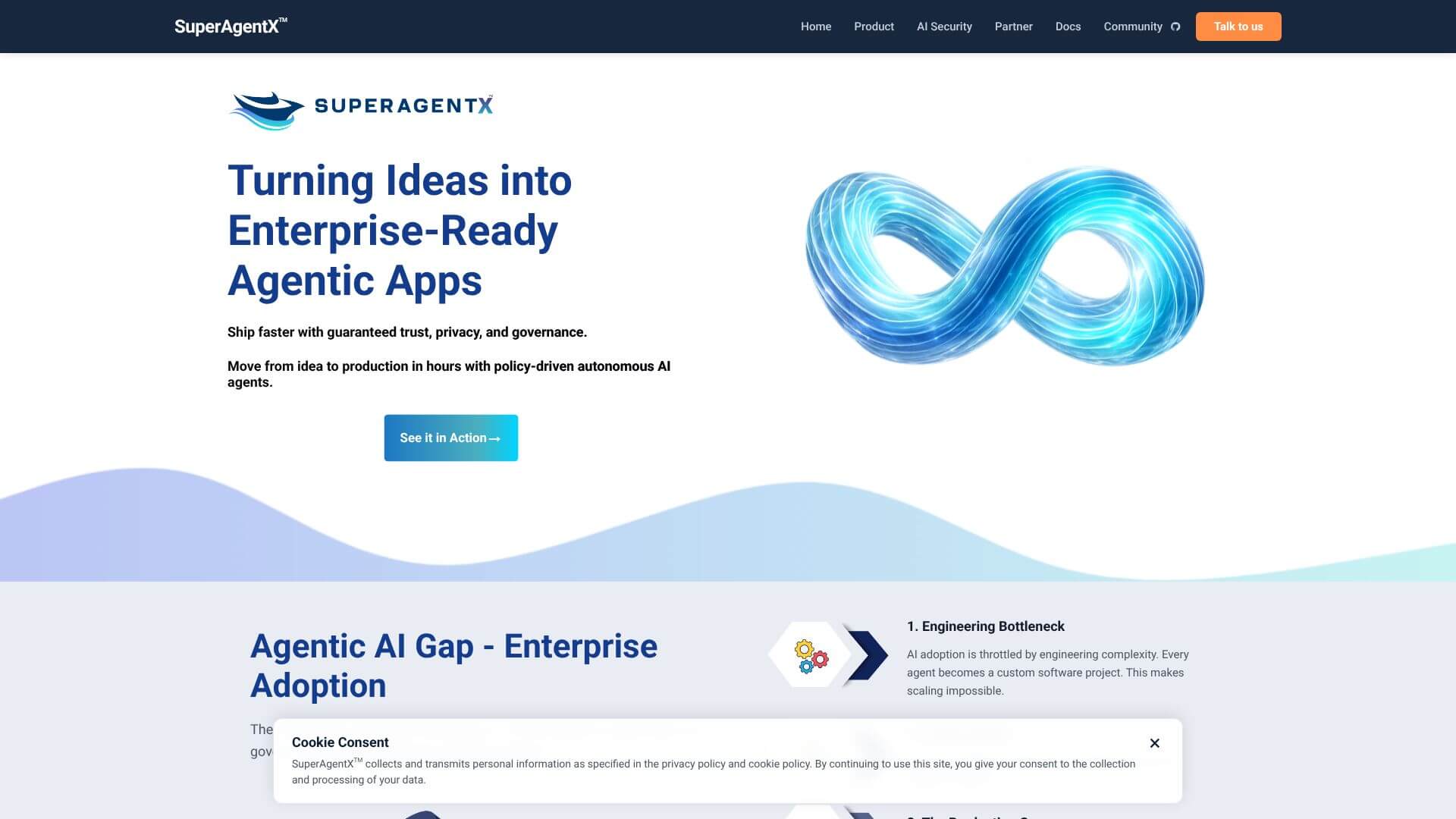 SuperAgentX Enterprise Ready Agentic App screenshot