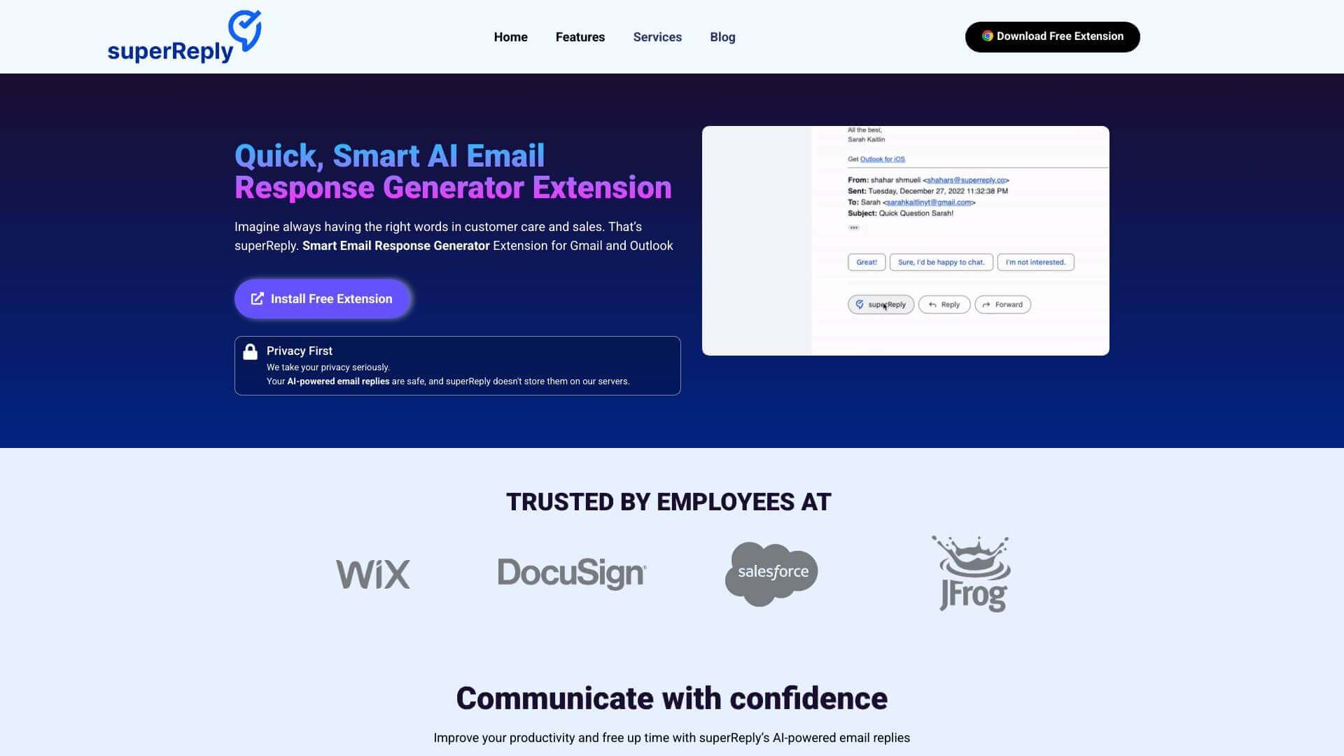 Superreply screenshot