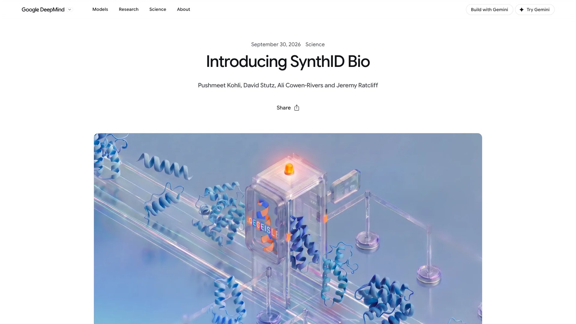 SynthID Bio screenshot