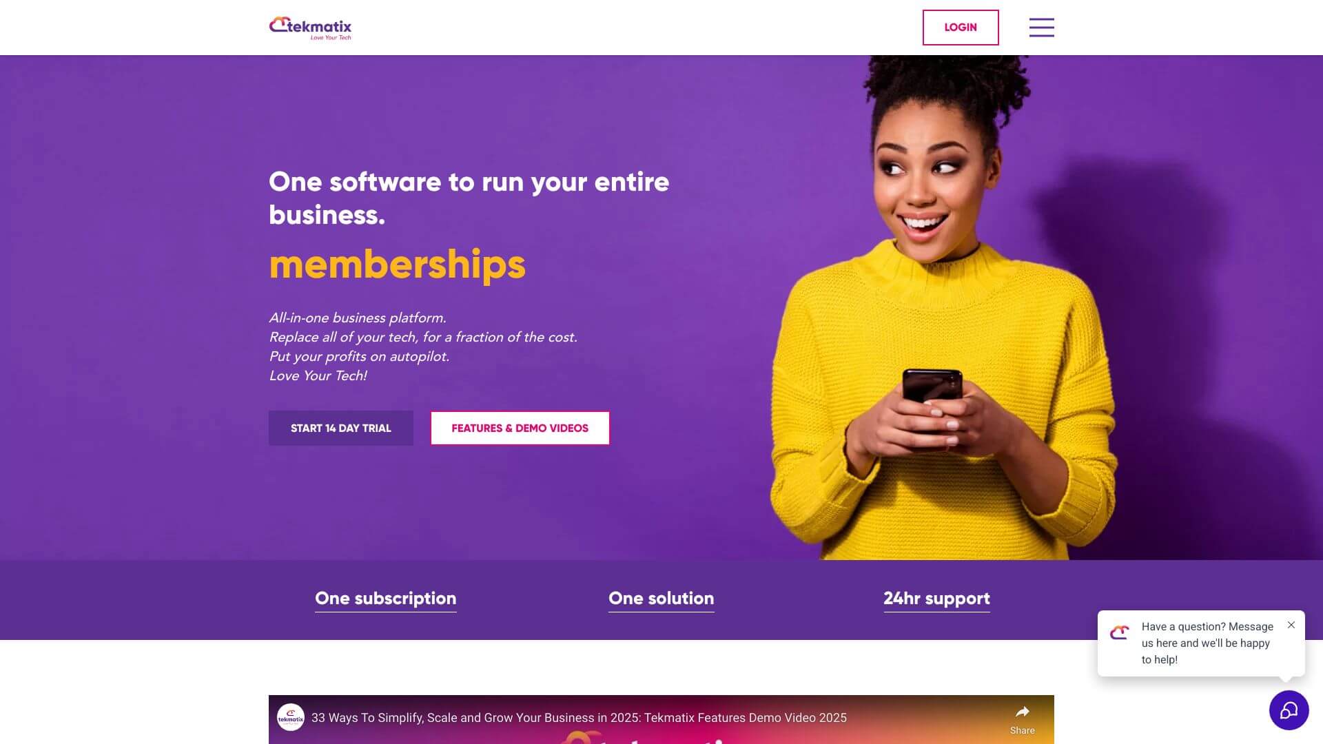 Tekmatix screenshot