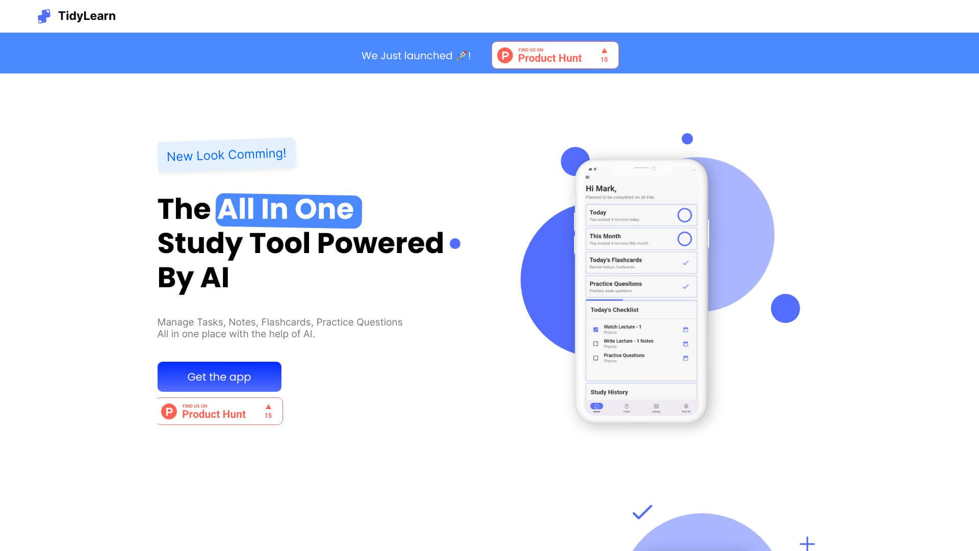 TidyLearn screenshot
