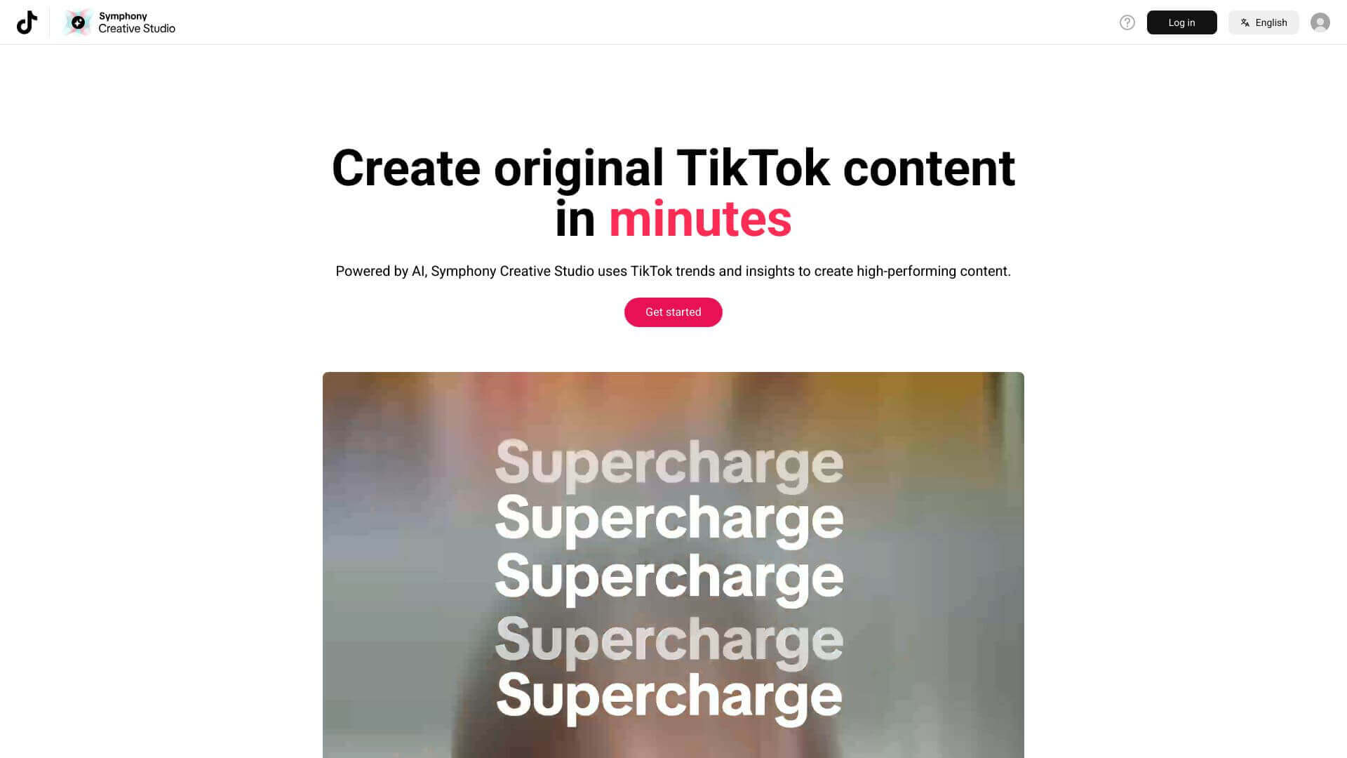 TikTok Symphony screenshot