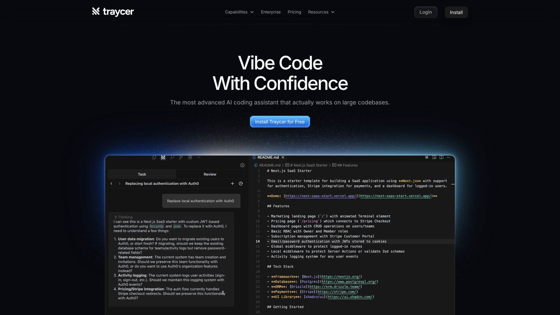 Traycer AI screenshot