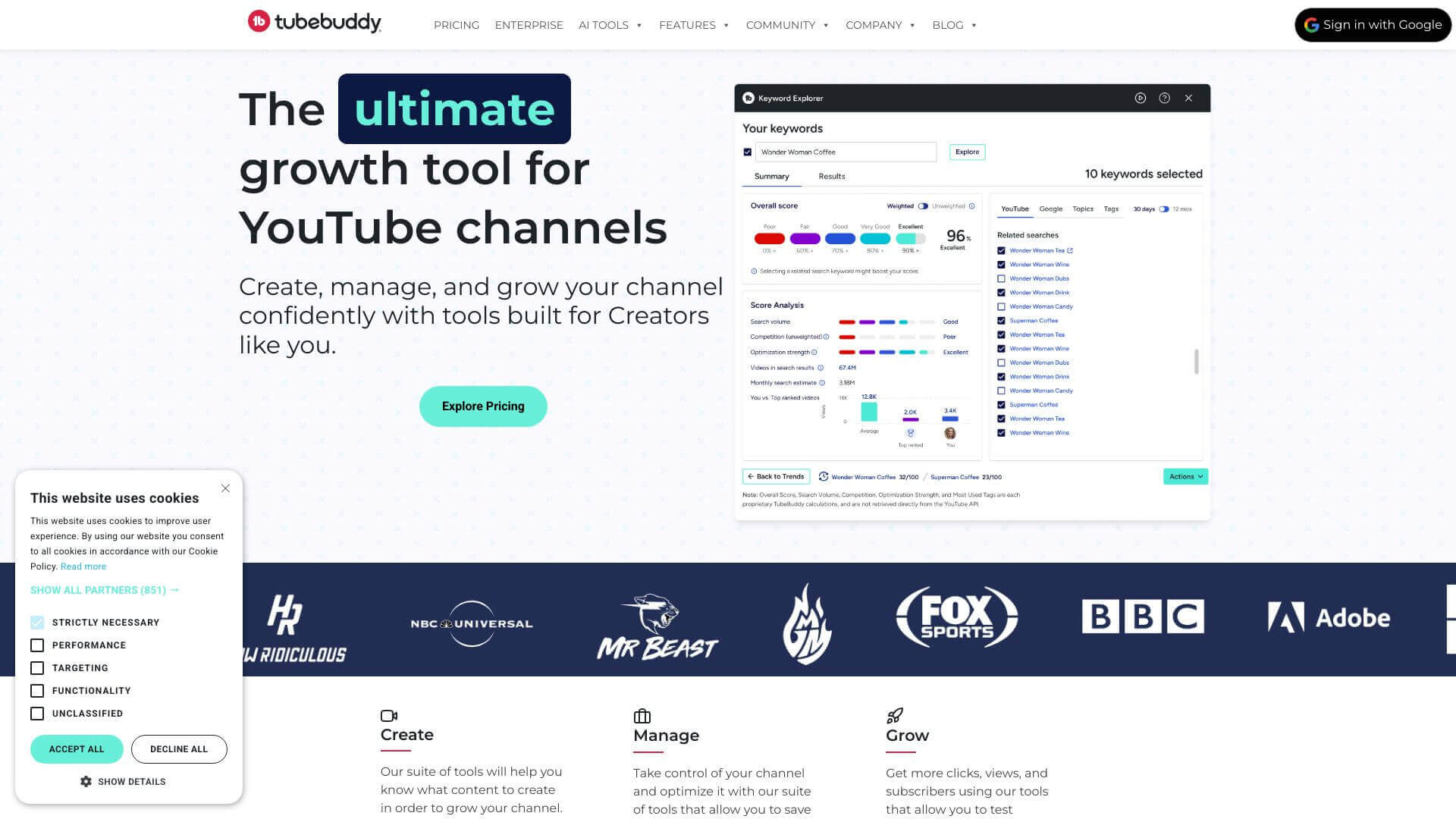 TubeBuddy screenshot