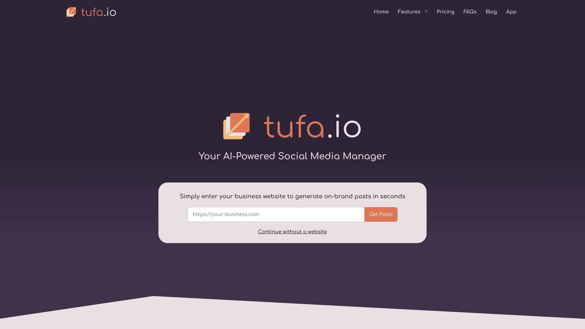 tufa.io screenshot