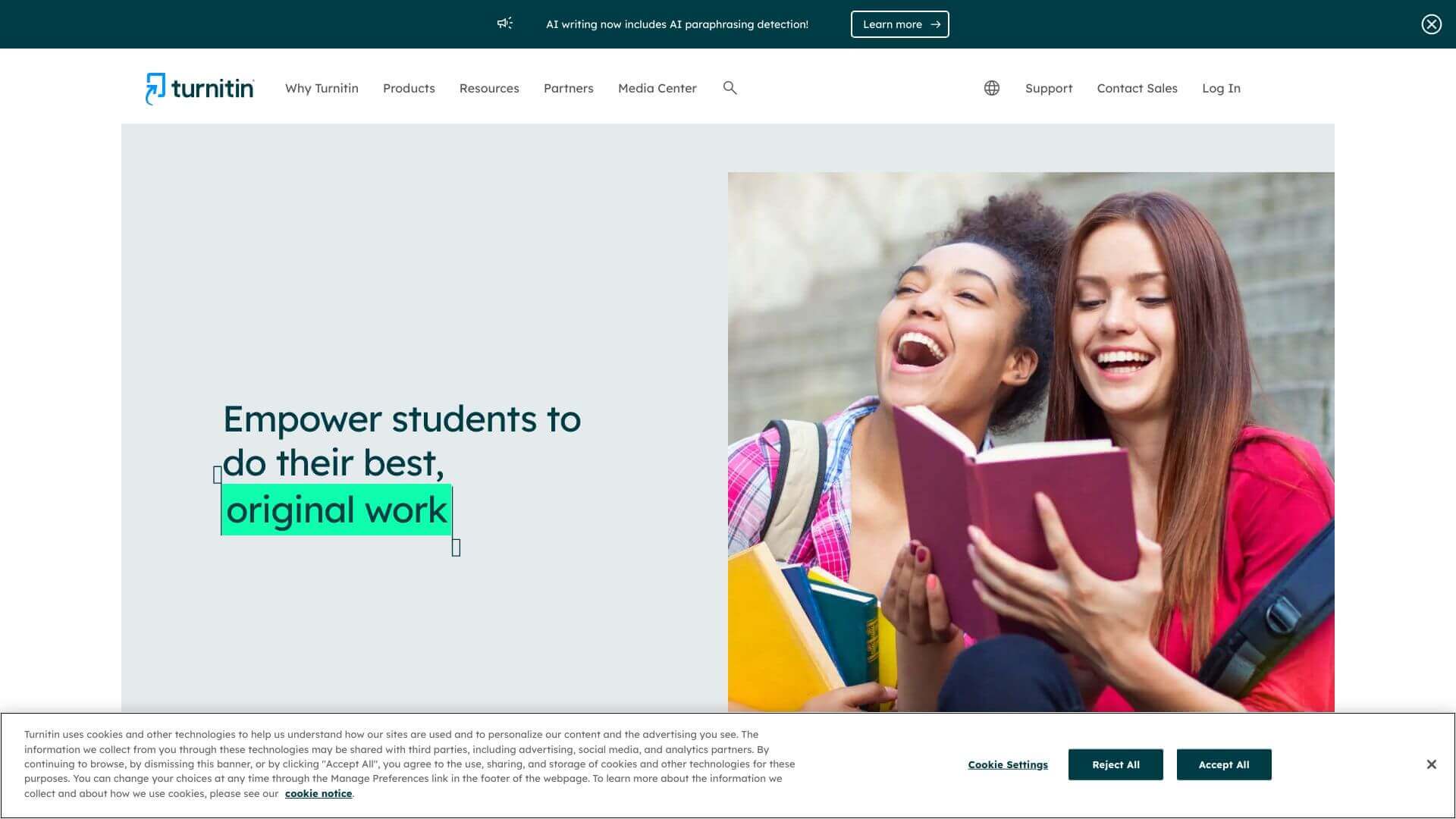 Turnitin screenshot