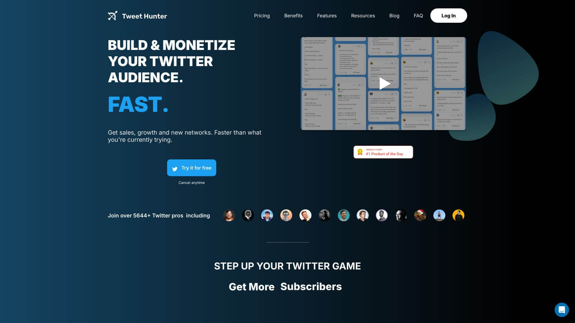 TweetHunter screenshot