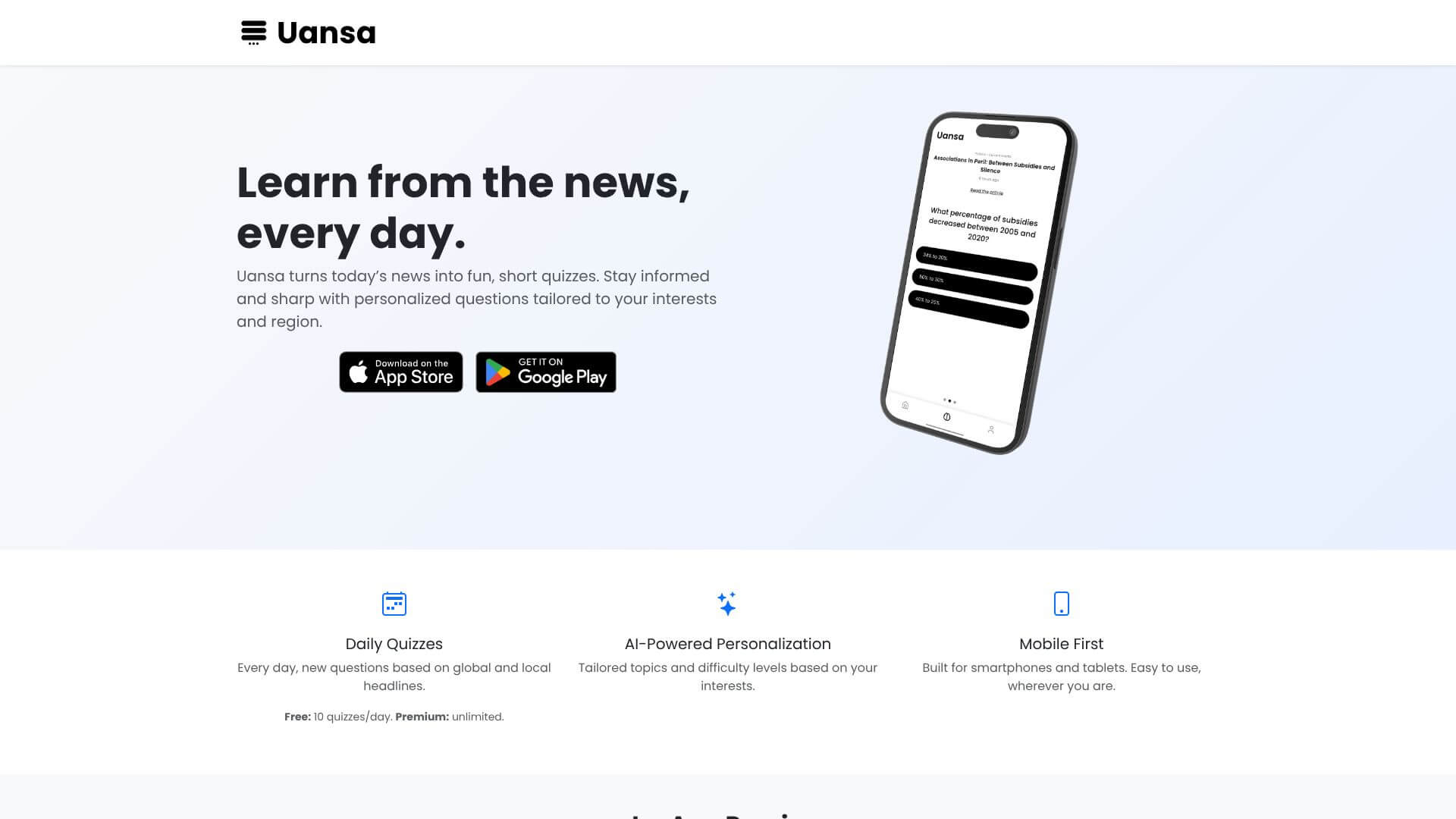 Uansa screenshot