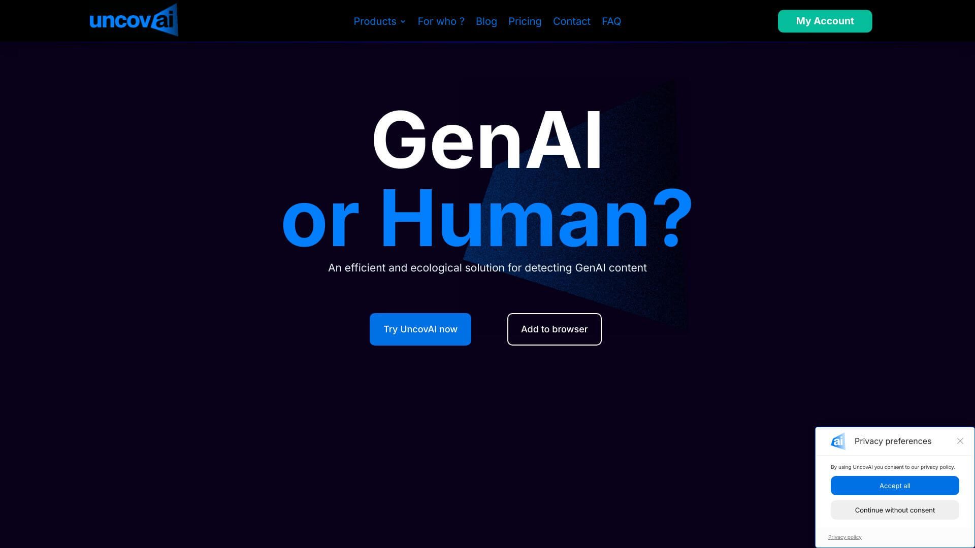 UncovAI - Audio Deepfake Detector screenshot