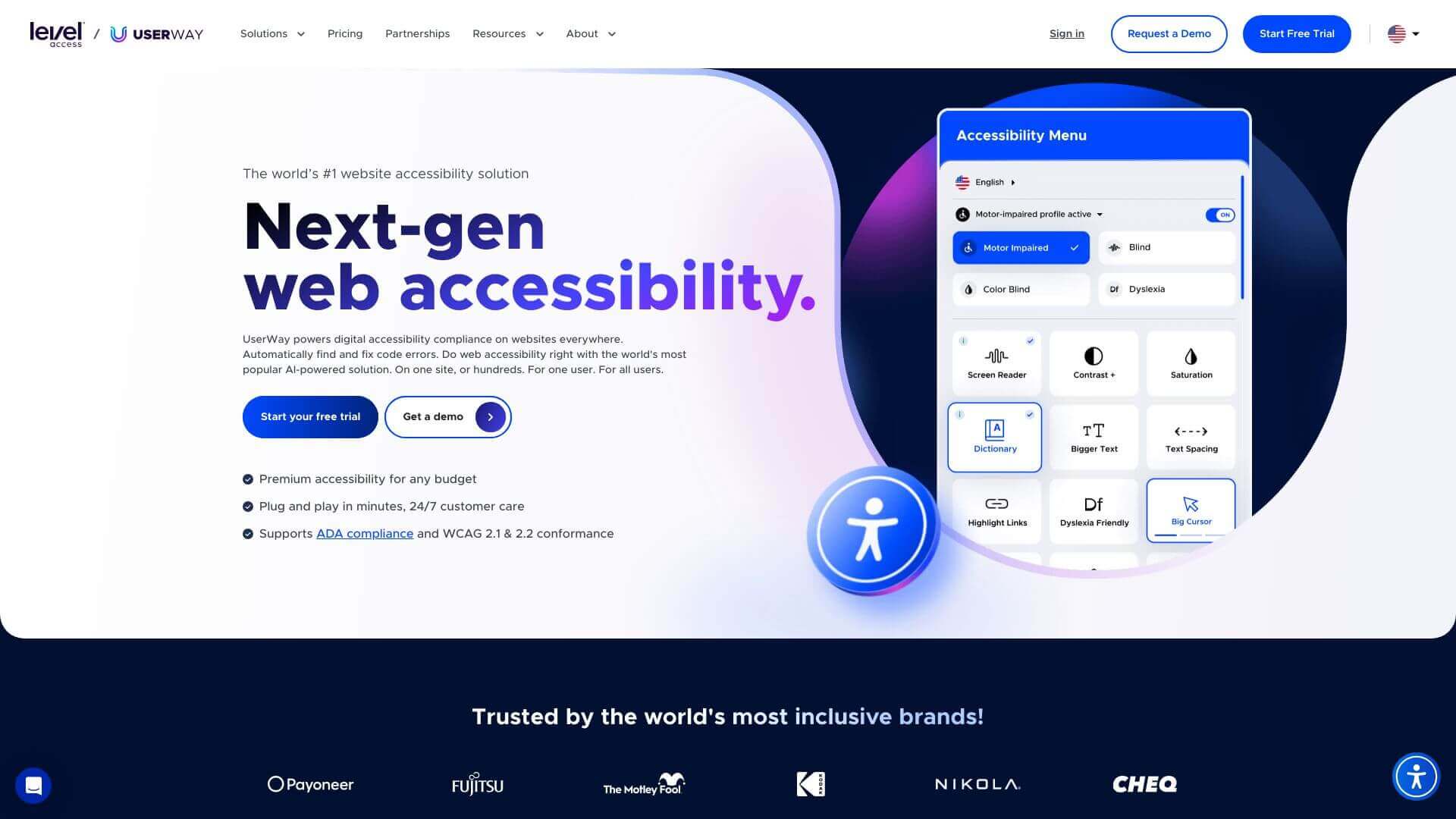 UserWay screenshot