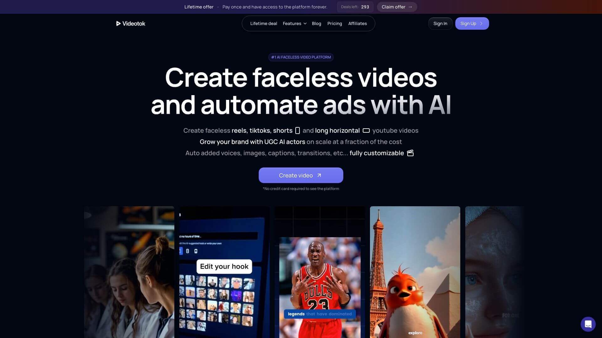 Videotok screenshot