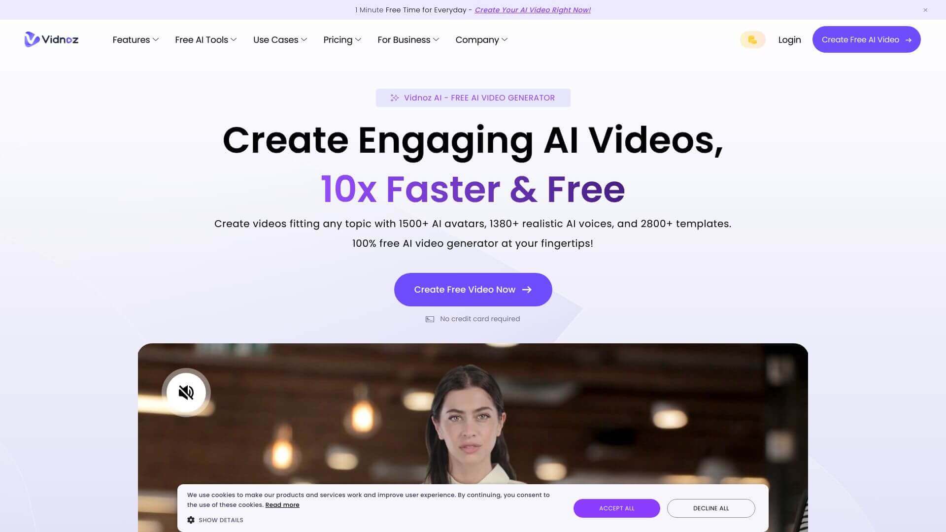 Vidnoz AI screenshot