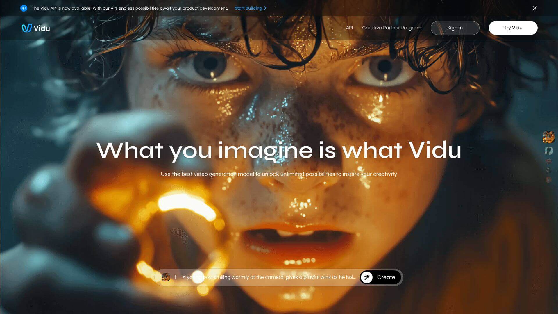 Vidu AI screenshot