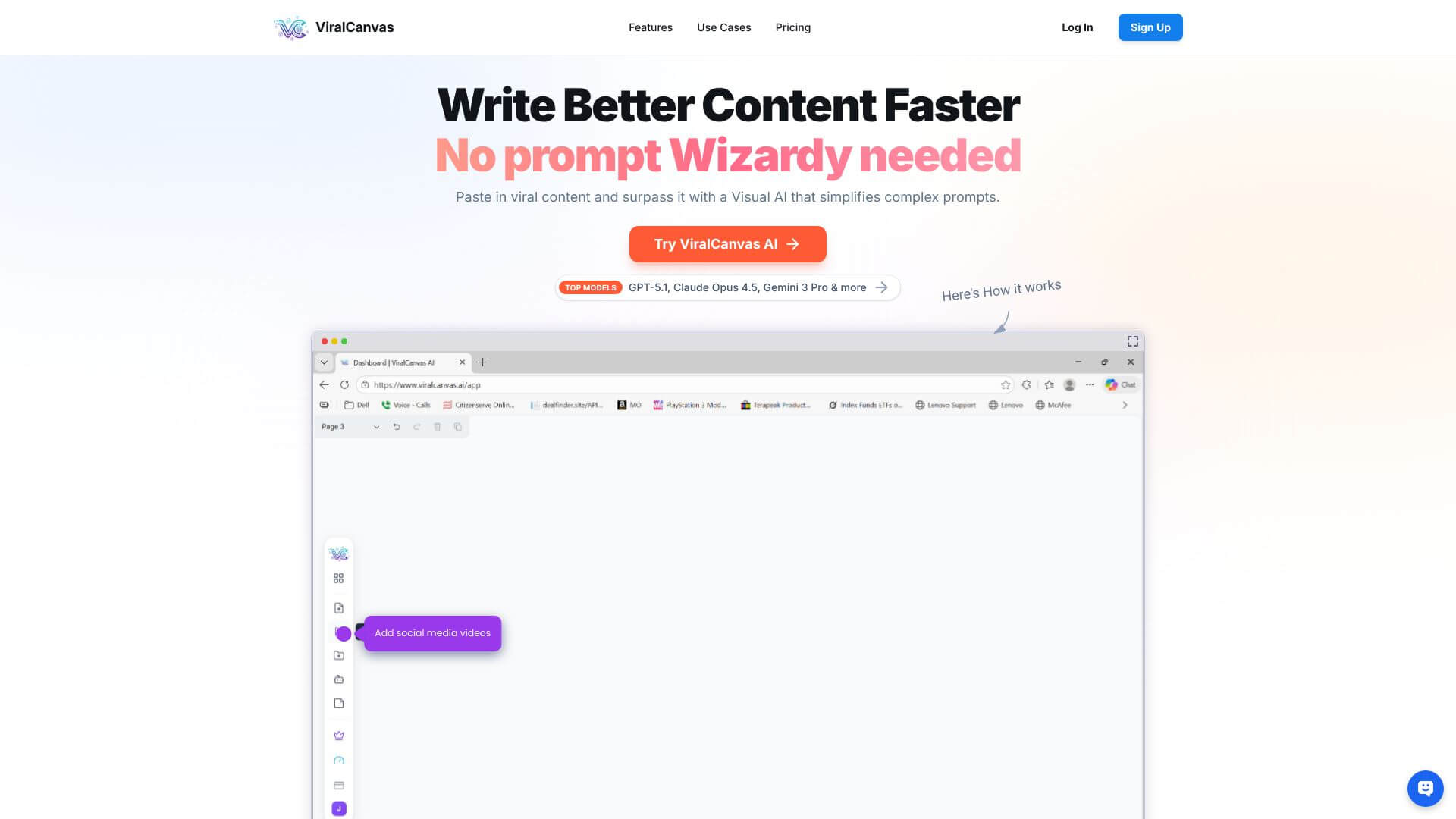 Viral Canvas screenshot