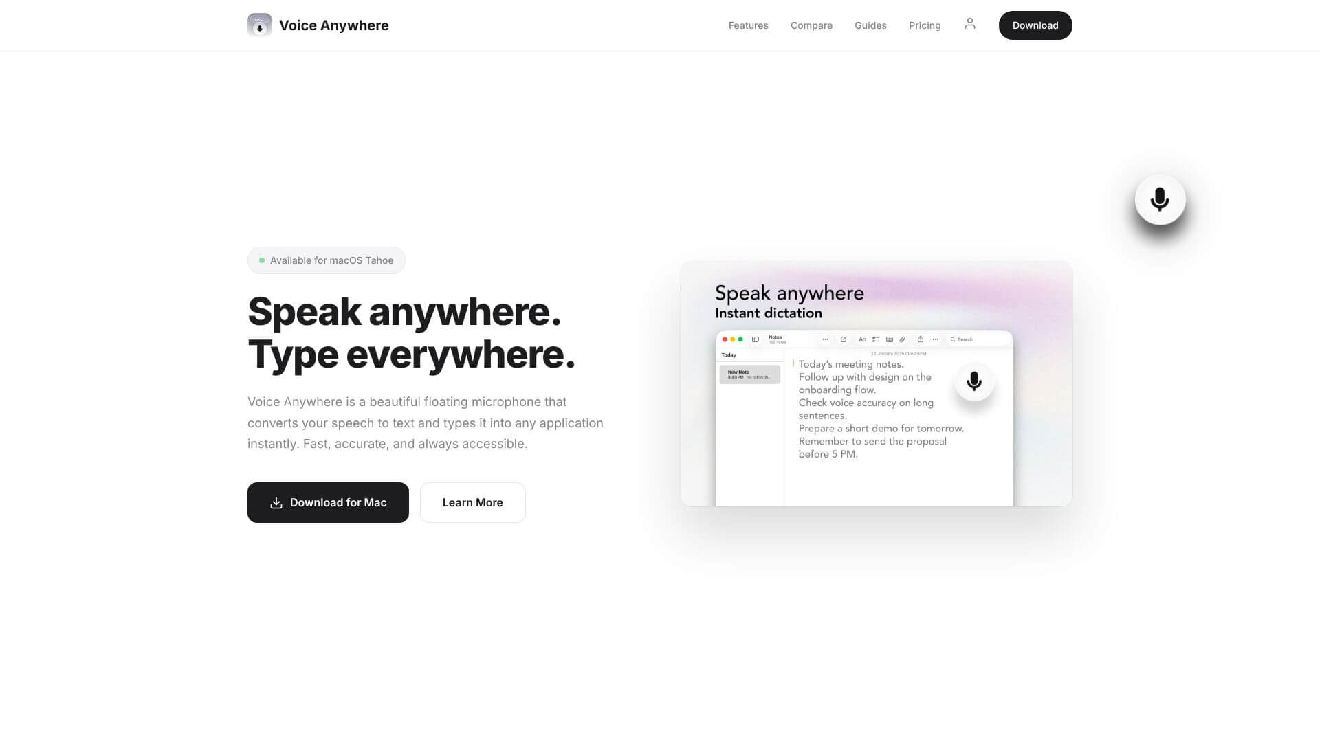 Voice Anywhere screenshot