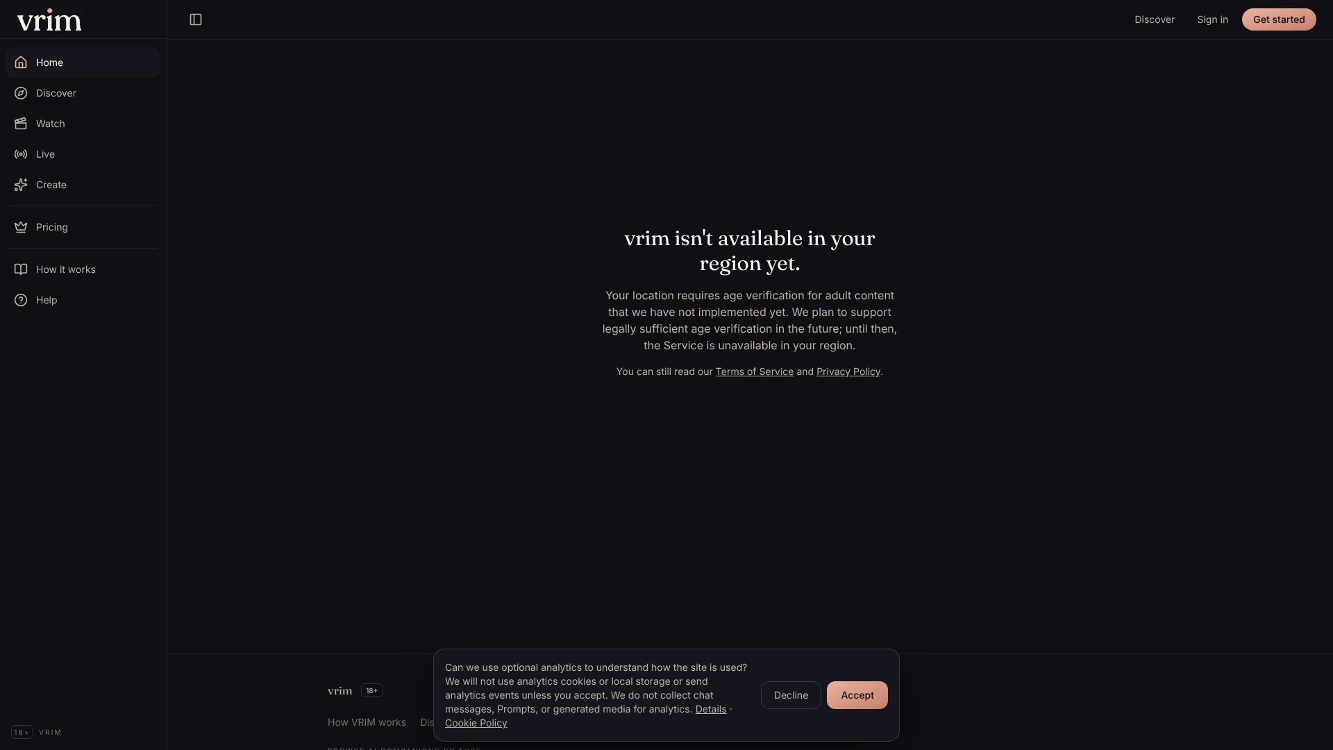 VRIM AI screenshot