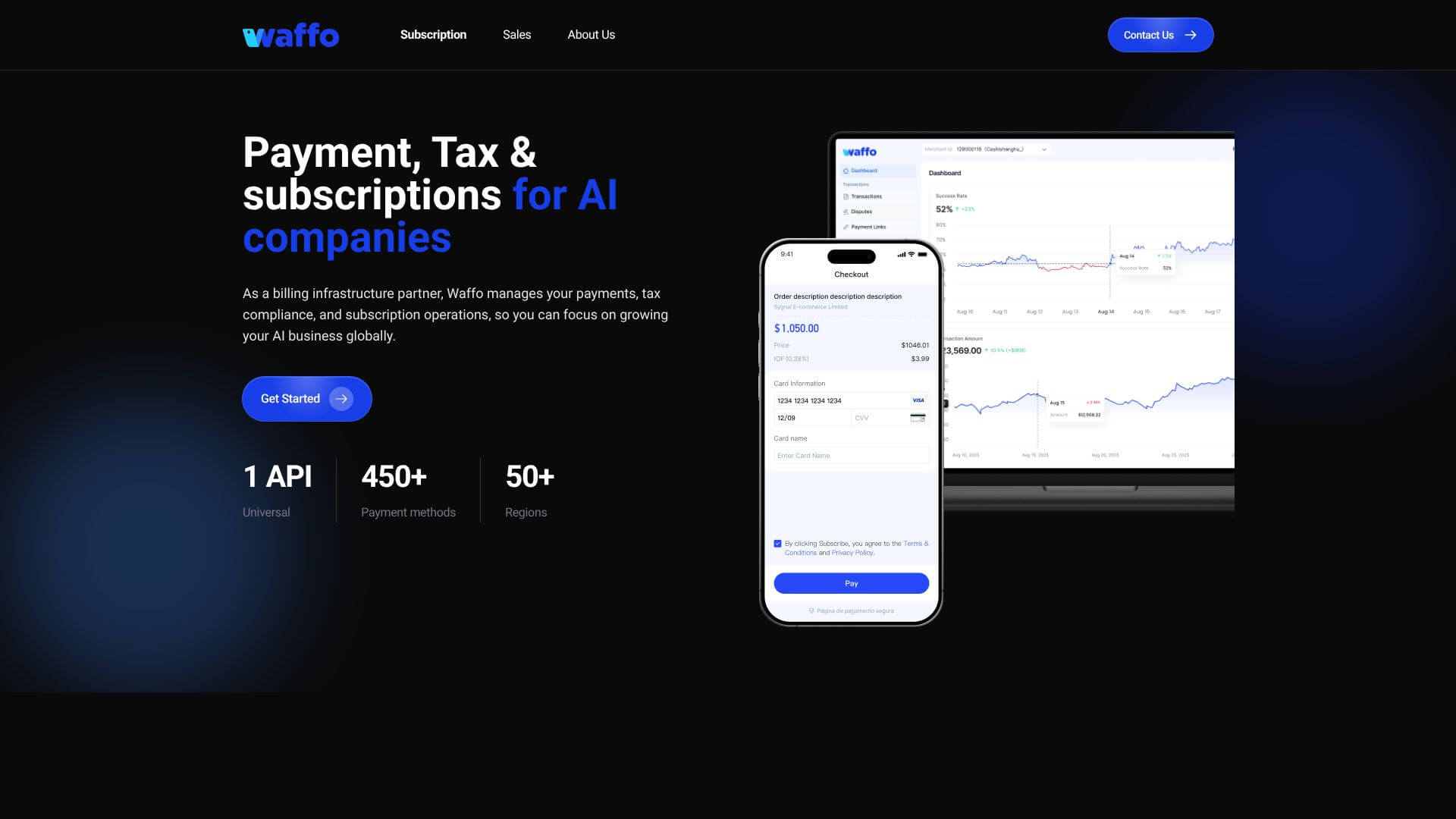 Waffo.ai screenshot