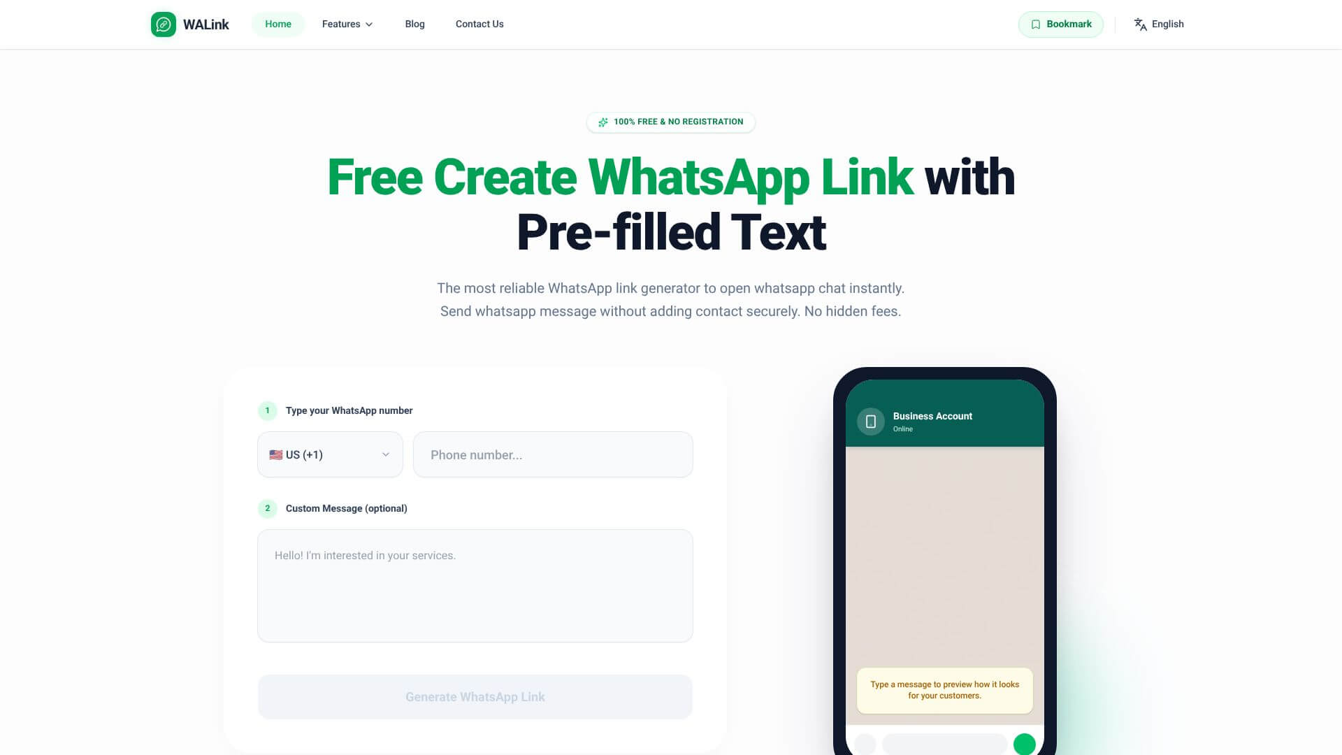 WAlink screenshot
