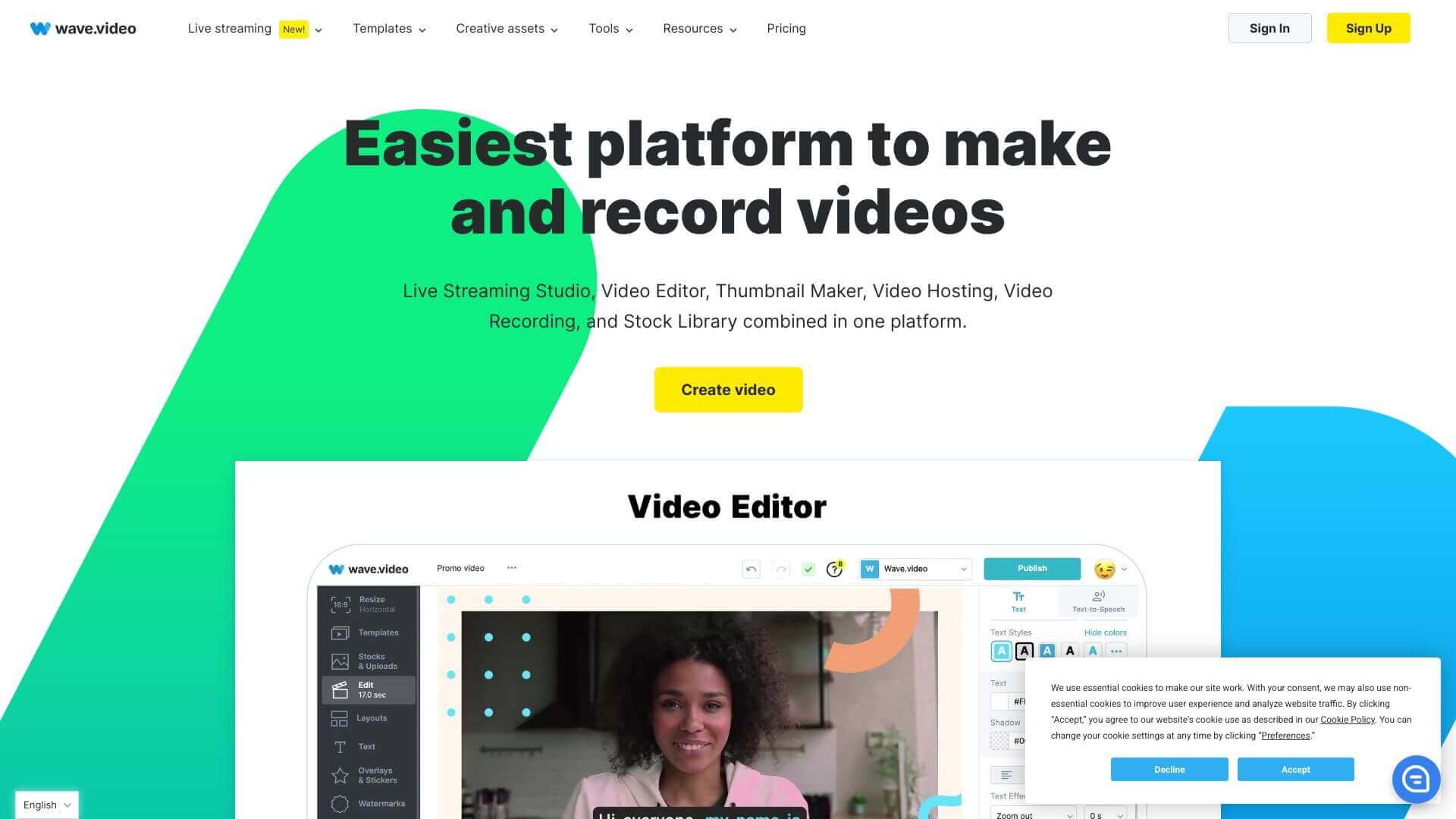 Wave.video screenshot