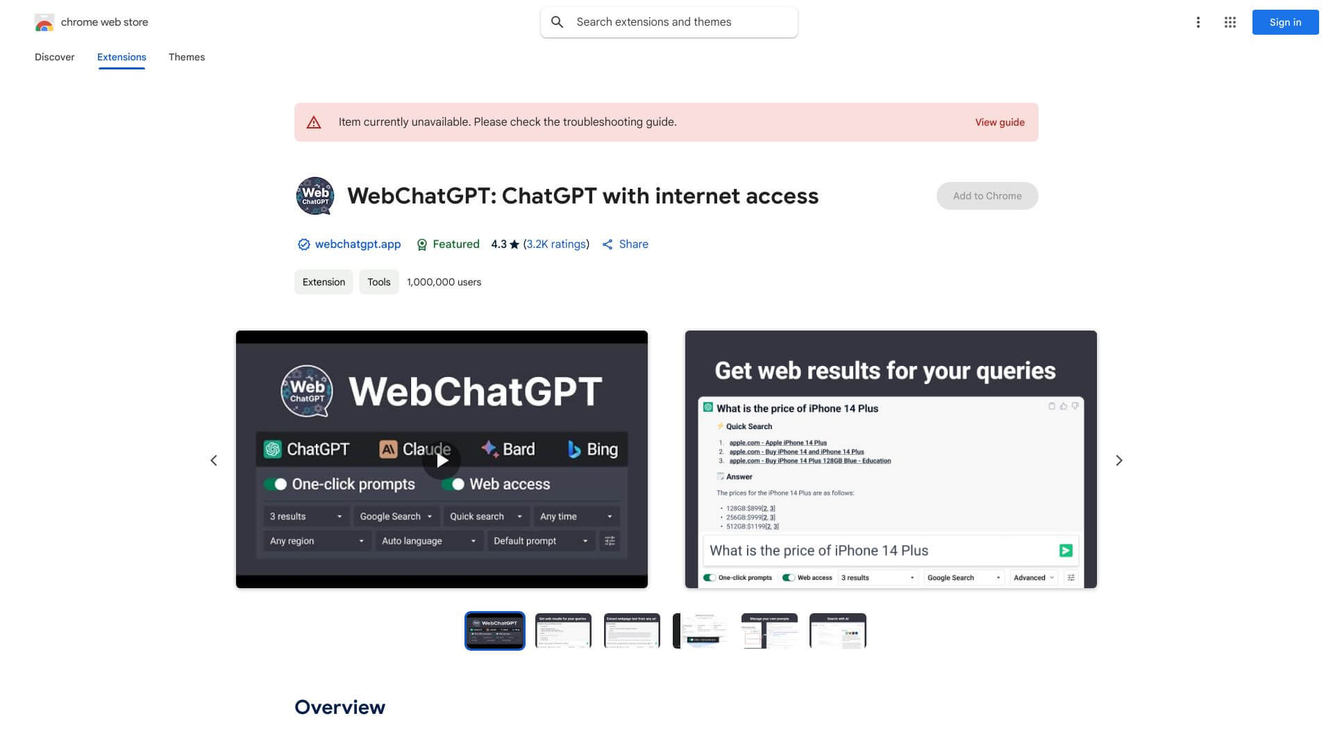 WebChatGPT screenshot