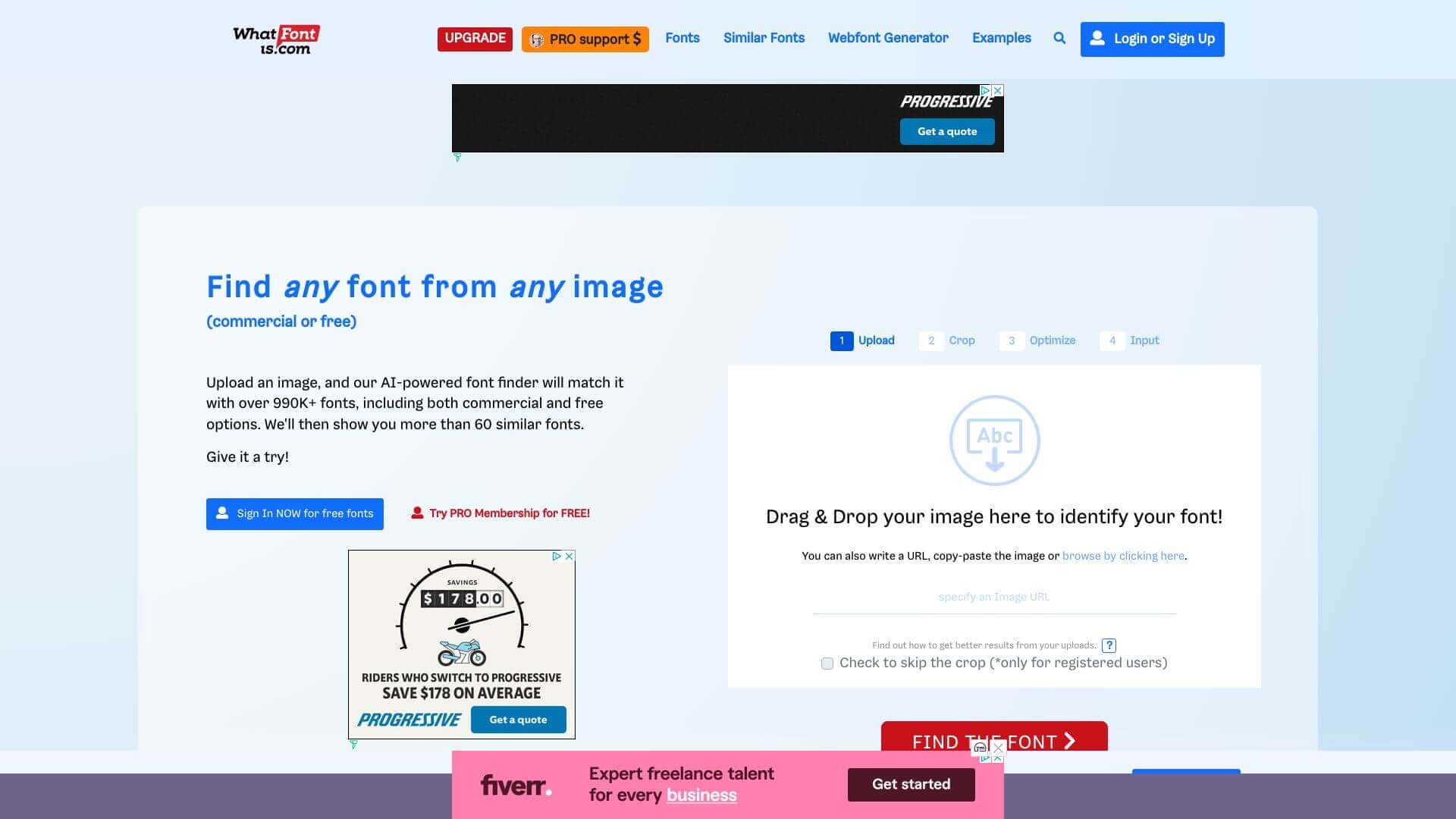 WhatFontIs screenshot