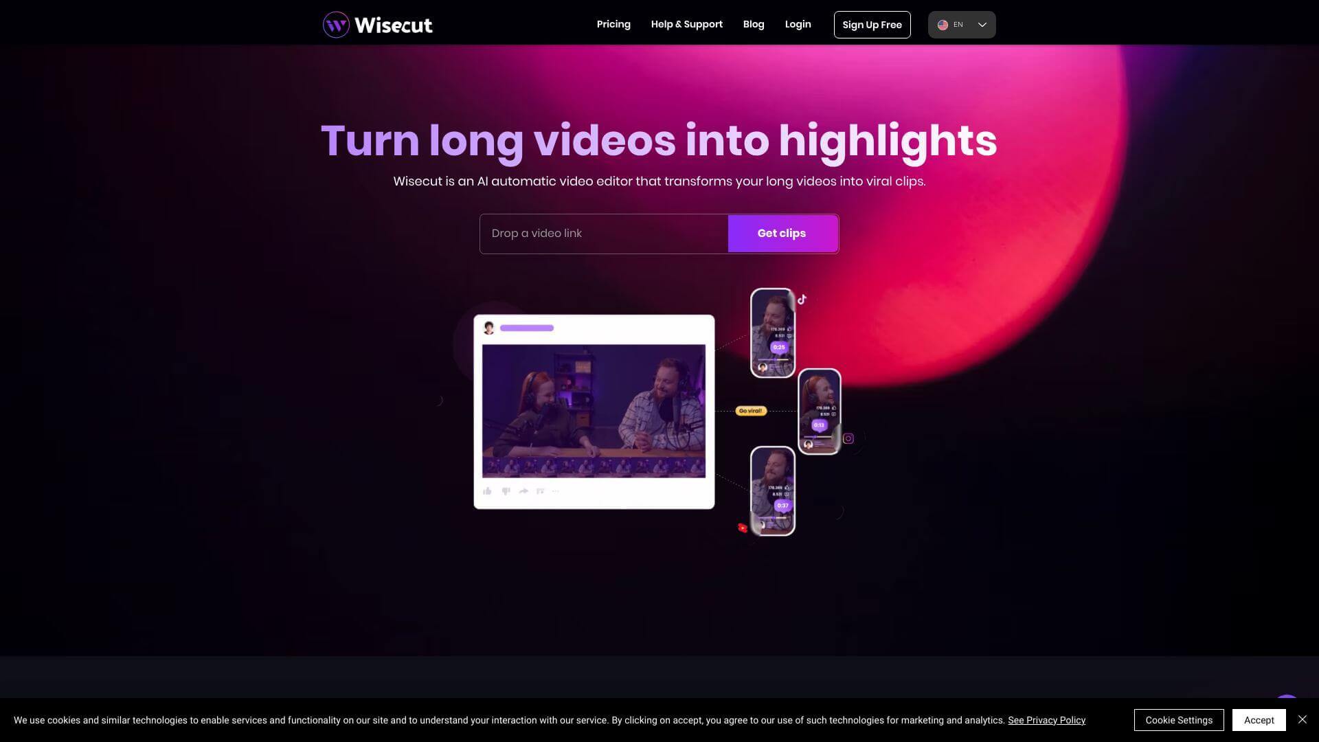 Wisecut screenshot