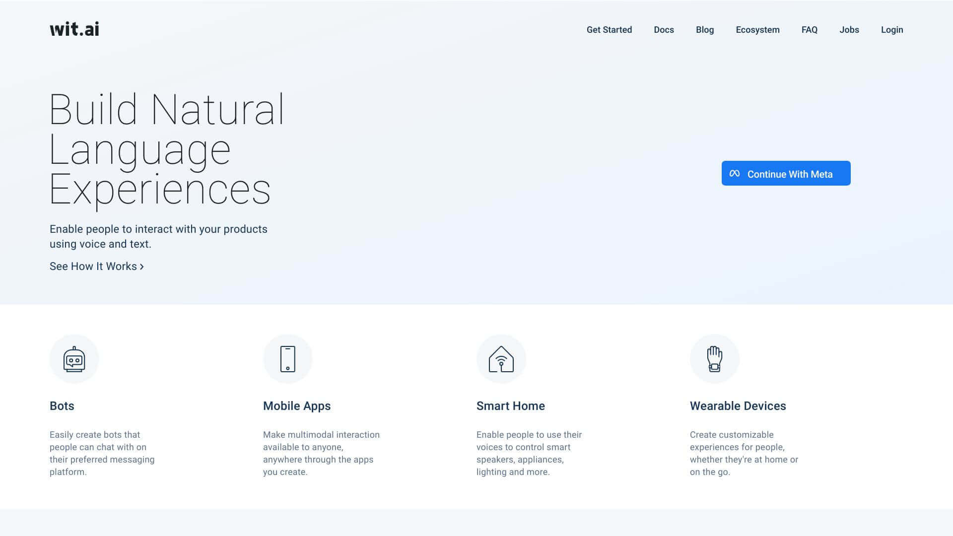 Wit ai screenshot