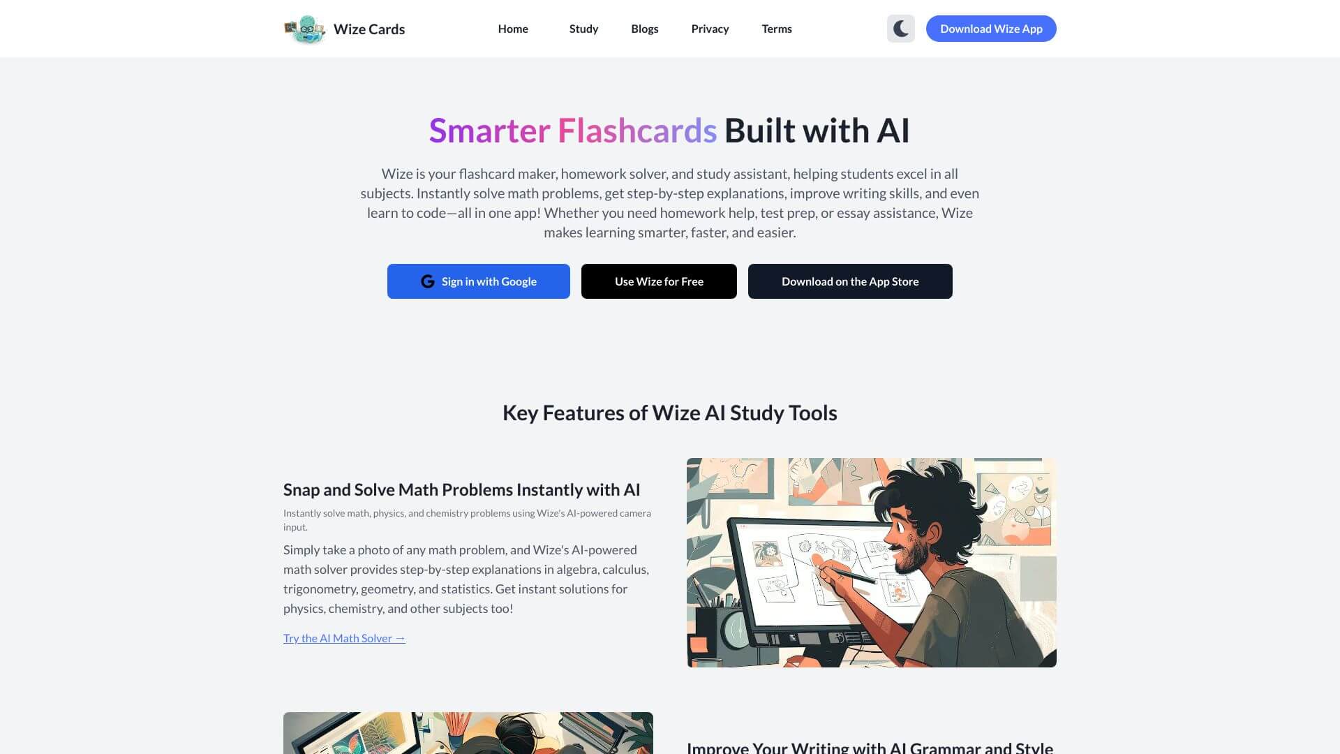 Wizecards AI Flashcard Maker screenshot