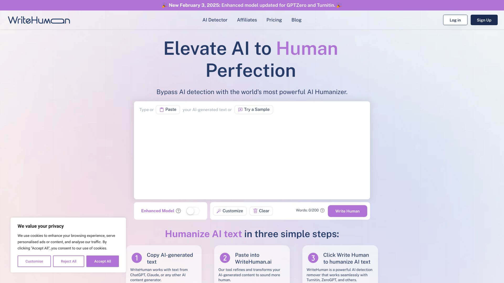 WriteHuman screenshot