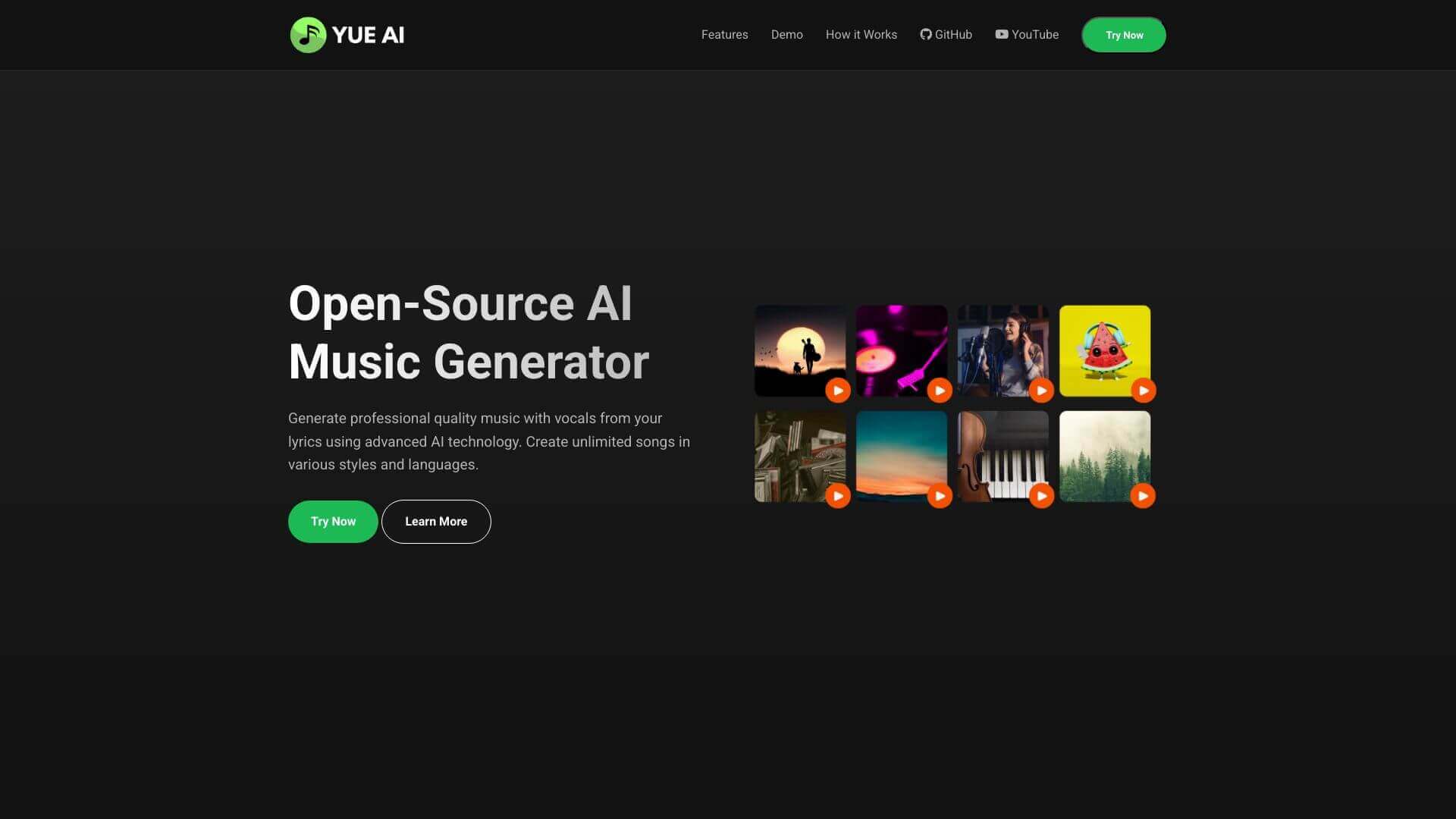 YuE AI screenshot
